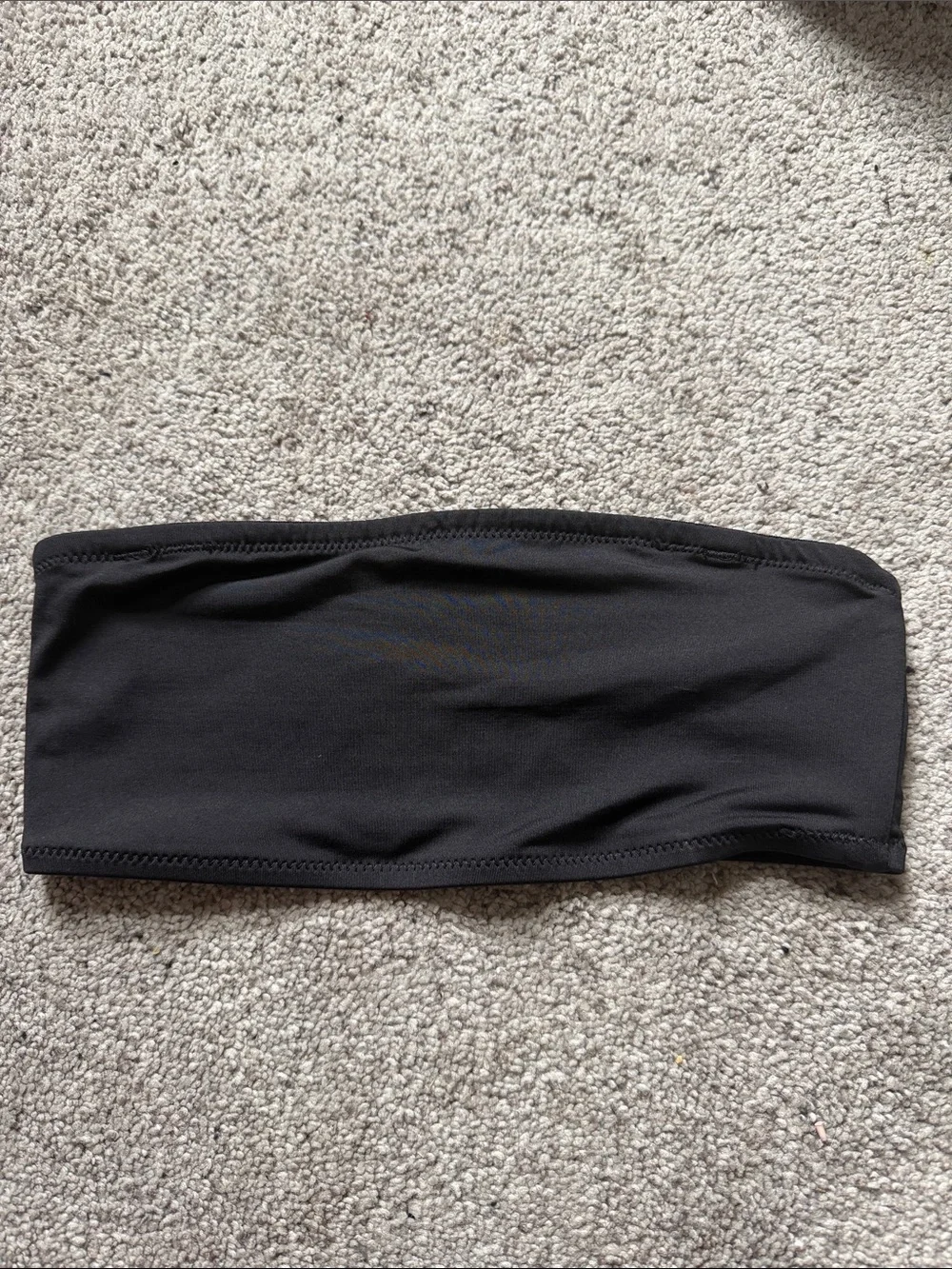 skims Black Strapless Bandeau Top